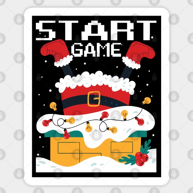 Start Game, Santa Claus Christmas Sticker by Megadorim